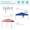 Best Choice Products 10x10ft Easy Setup Pop Up Canopy w/ 1-Button Setup, Wheeled Case, 4 Weight Bags